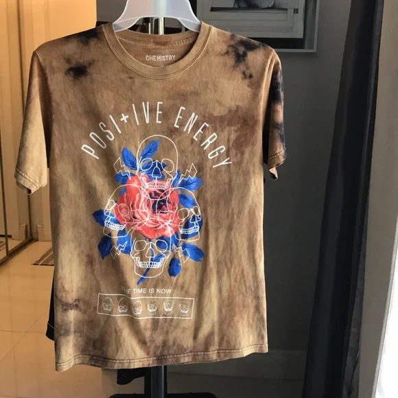 NWOT Tie Die Chemistry Tie Dye Positive Energy T-shirt. SZ M - Picture 4 of 4